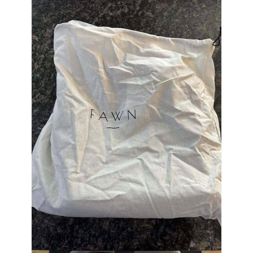 Fawn Design‎ Backpack The Quilted Cinch Backpack Black  NWT Dust Bag
